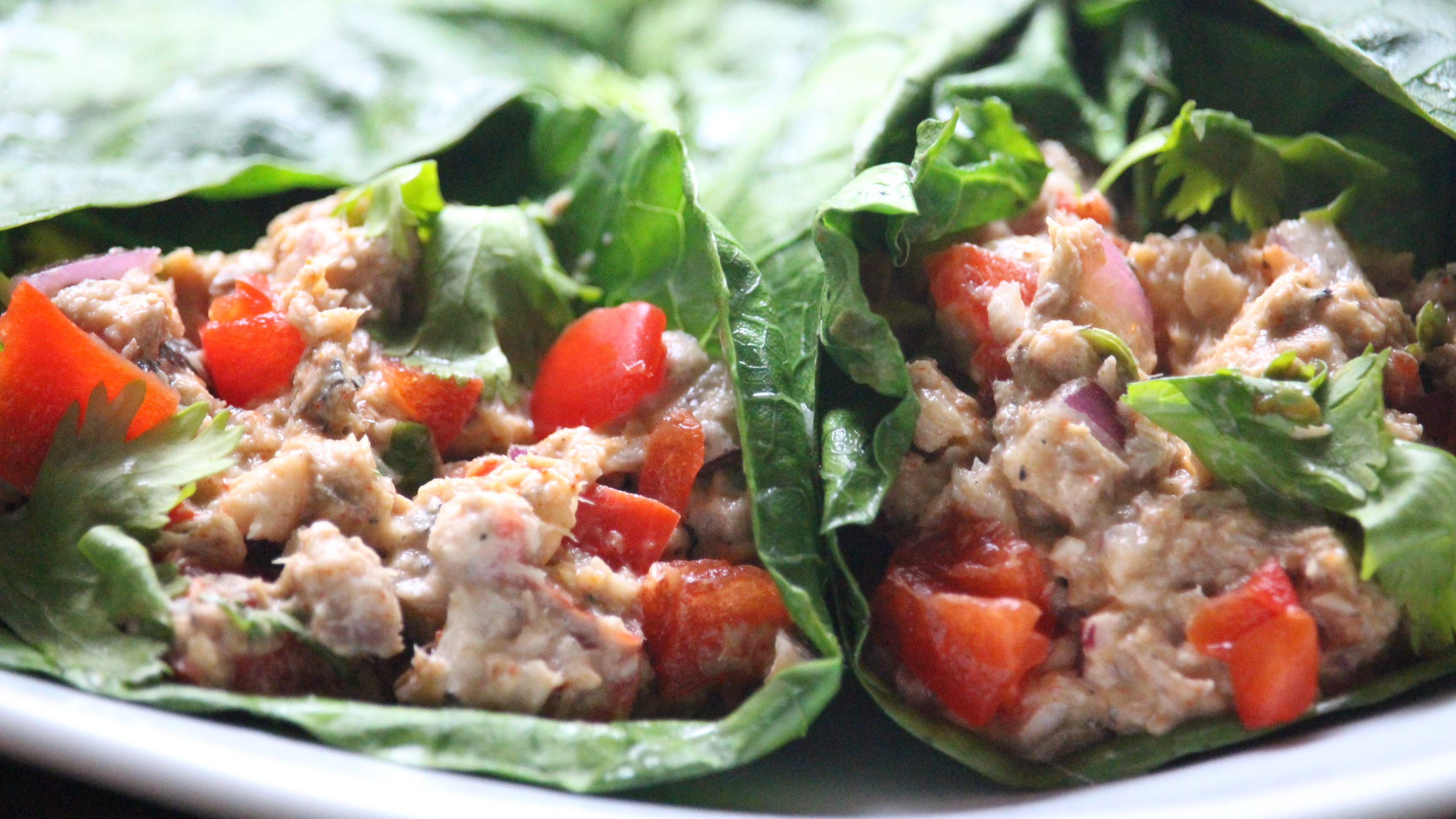 Zesty Sardine Salad Wraps