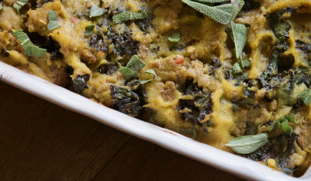 acorn squash casserole with cheese