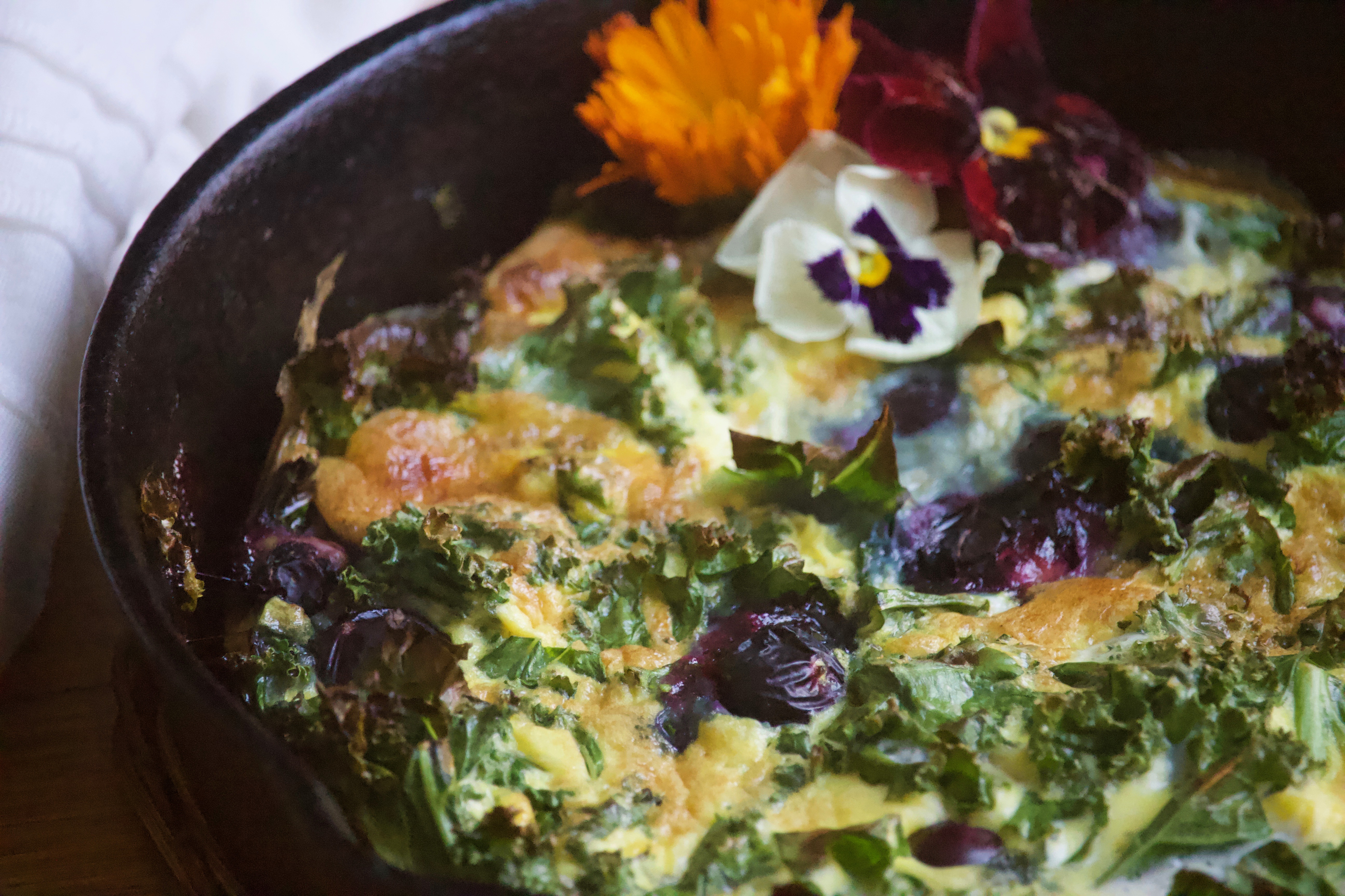 Blueberry & Kale Frittata